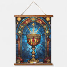 Hartglas Christlich-katholischer Heiliger Gral