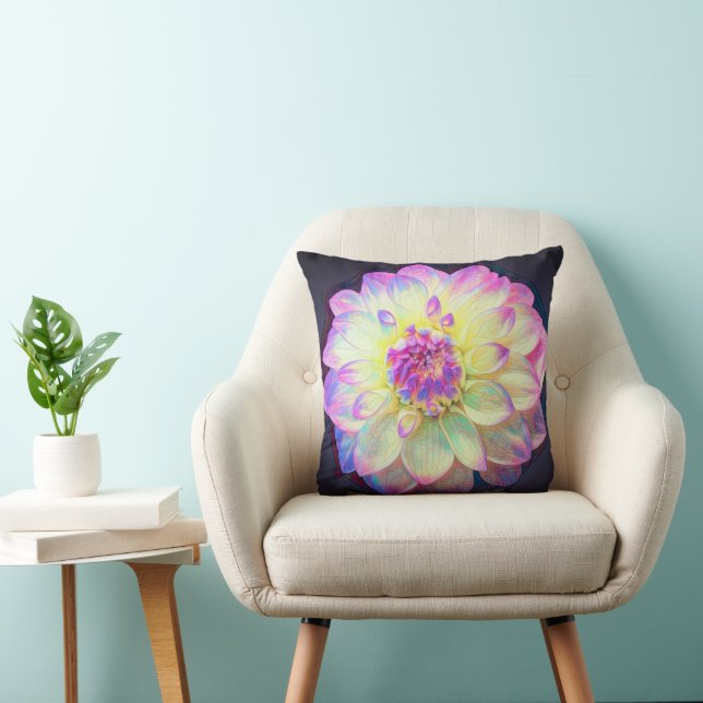 Hartglas Dahlia Kissen (Stuhl )