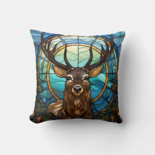 Hartglas Deer Throw Kissen
