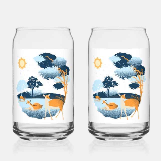 Hartglas Dosenglas (Vorderseite)