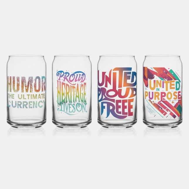 Hartglas Dosenglas (Vorderseite)