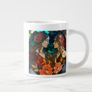 Hartglas Gemini Zodiac Jumbo-Tasse
