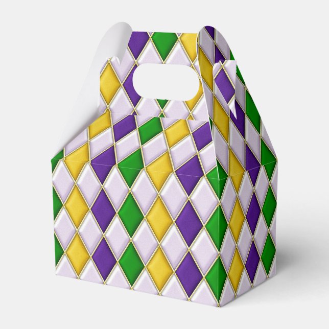 Hartglas Harlequin Geschenkschachtel (Vorderseite)