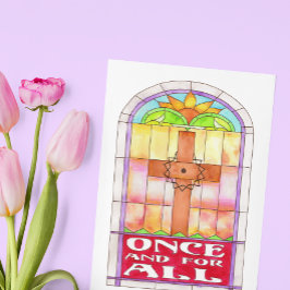 Hartglas-Kreuz ein für alle Postkarte