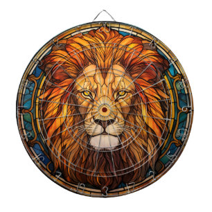 Hartglas Lion Dartboard Dartscheibe