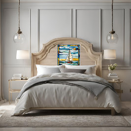 Hartglas Look Sailboat Peel und Stick Wallpap Tapete