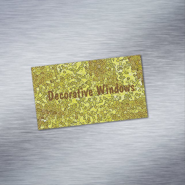 Hartglas Magnetische Visitenkarte (Beispiel)