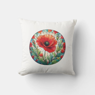 Hartglas Poppy Kissen