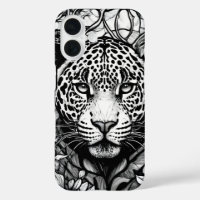 Hartglas Schwarzweißleopard
