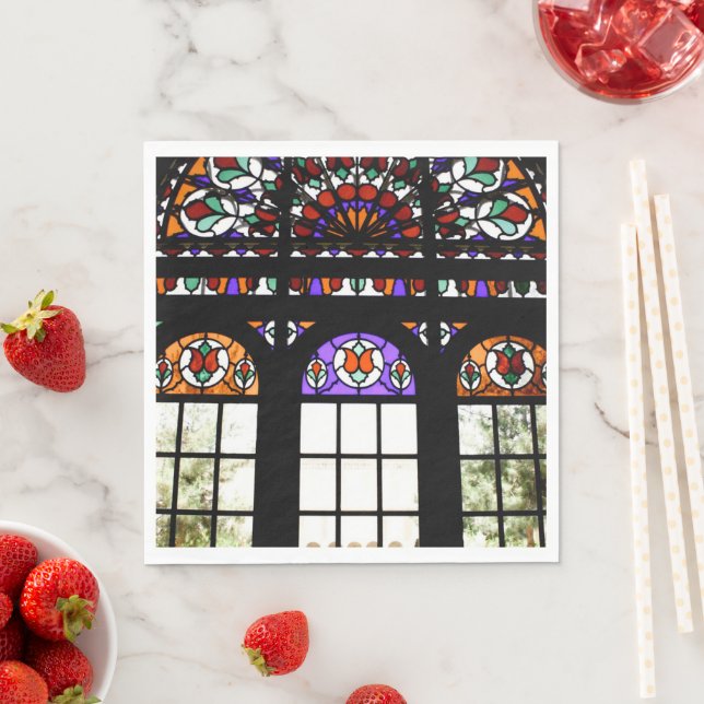 Hartglas Serviette (Beispiel)