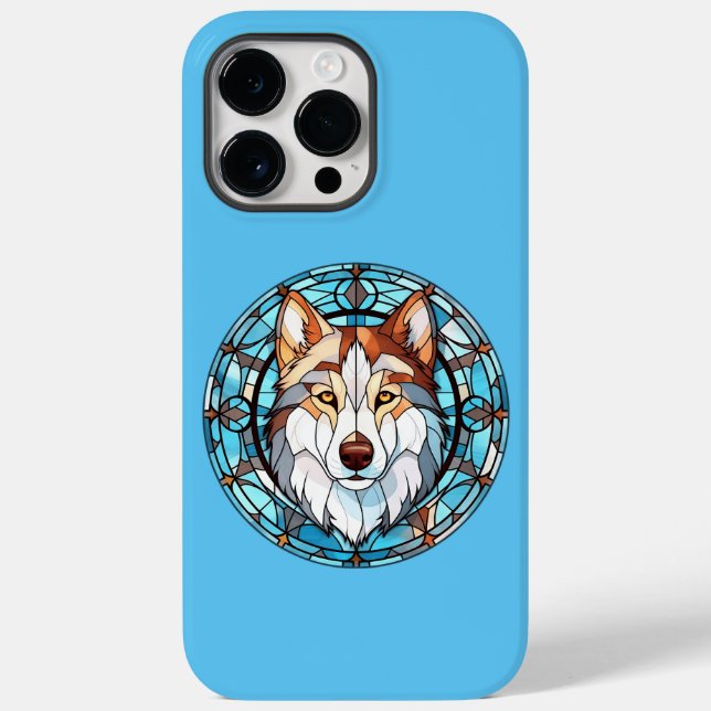 Hartglas Siberian Husky Dog Case-Mate iPhone Hülle (Rückseite)