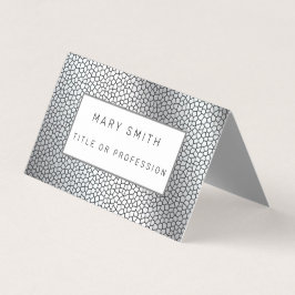 Hartglas Silver Business Card Visitenkarten