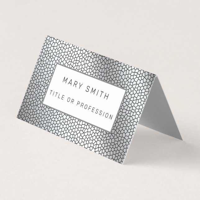 Hartglas Silver Business Card Visitenkarten (Vorderseite)