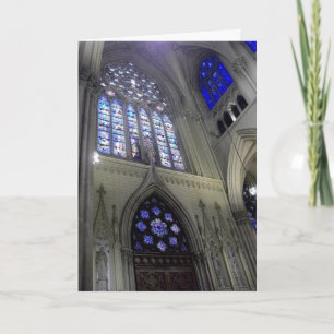 'Hartglas', St. Patrick's Cathedral (NYC) Feiertagskarte