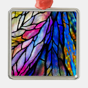 Hartglas, Tiffany - Stil, Ornament Aus Metall