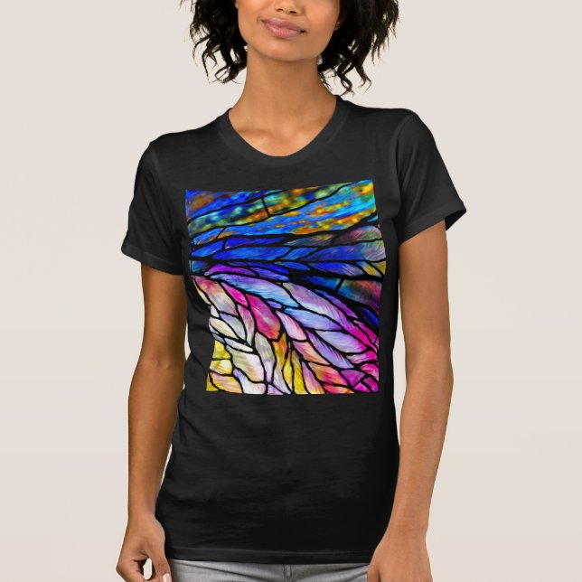 Hartglas, Tiffany - Stil, T-Shirt (Vorderseite)