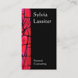 Hartglas Visitenkarte