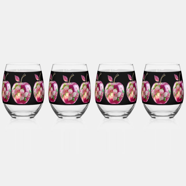 Hartglas Weinglas Ohne Stiel (Vorderseite)