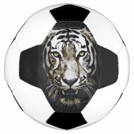 Hartglas White Tiger Fußball