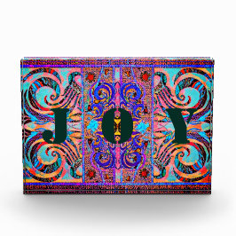 Hartglas wie Joy Ornament Fotoblock