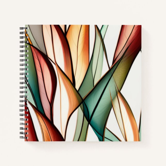 Hartglasgras Notizbuch (Vorderseite)