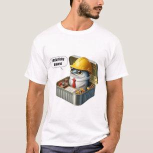 Harthelm-Sardinen-Ingenieur-Kleinwerkstatt-Kunst T-Shirt