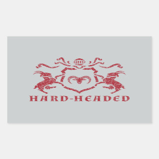 Hartkapselaufkleber Rechteckiger Aufkleber