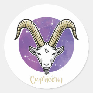 Hartkapselsticker - Zodiac Runder Aufkleber