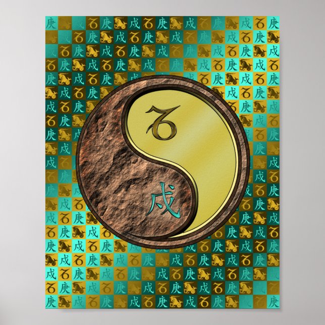 Hartkorn und Metallhund Poster (Vorne)