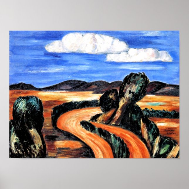 Hartley - Landschaft, New Mexico Poster (Vorne)