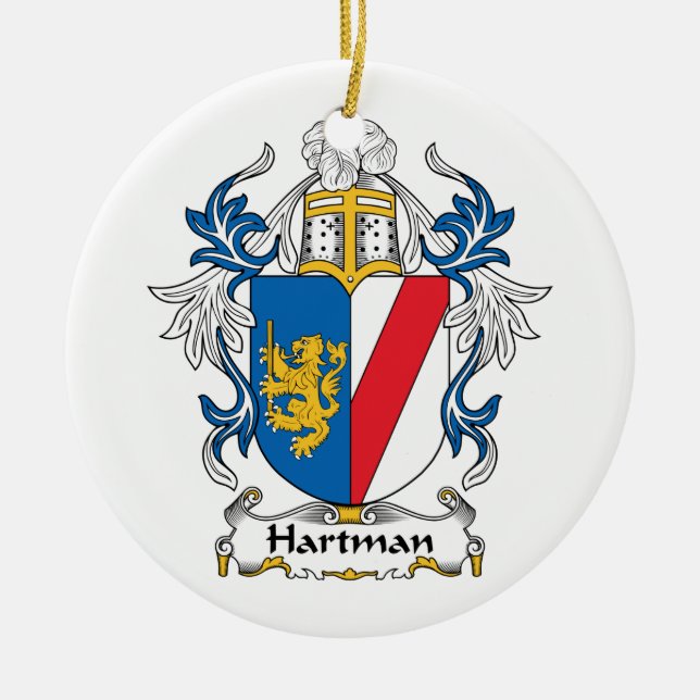 Hartman Familienwappen Keramikornament (Vorne)