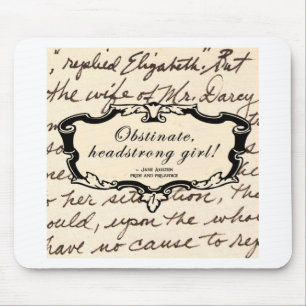 Hartnäckiges, eigensinniges Mädchen! Mousepad