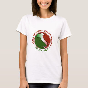 Hartnäckiges Italienisches Lustiges Damen T-Shirt