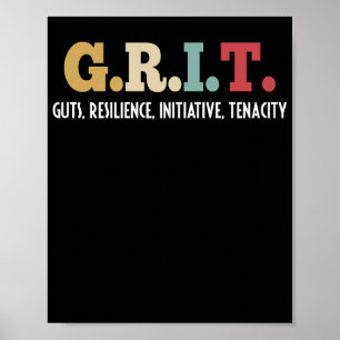 Hartnäckigkeit der GRIT-Gitter-Resilienz-Initiativ Poster