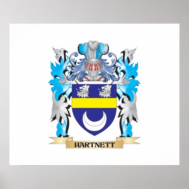 Hartnett-Wappen - Familienwappen Poster (Vorne)