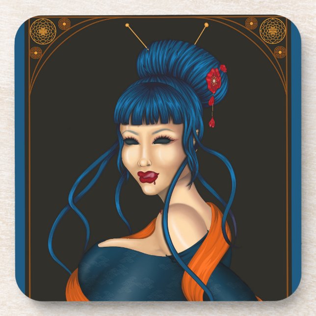 Hartplastik-Getränkeunterseter Getränkeuntersetzer (Vorderseite)