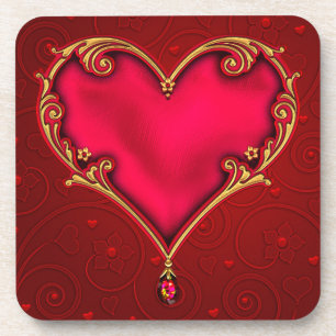 Hartplastik-Getränkeuntersetzer mit Korkrücken - S Getränkeuntersetzer