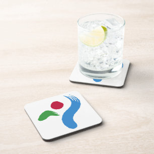 Hartplastik-Unterlage mit Flagge von Seoul Getränkeuntersetzer
