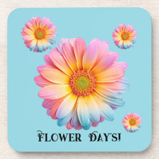 Hartplastik-Untersetzer (Flower Day's) Getränkeuntersetzer