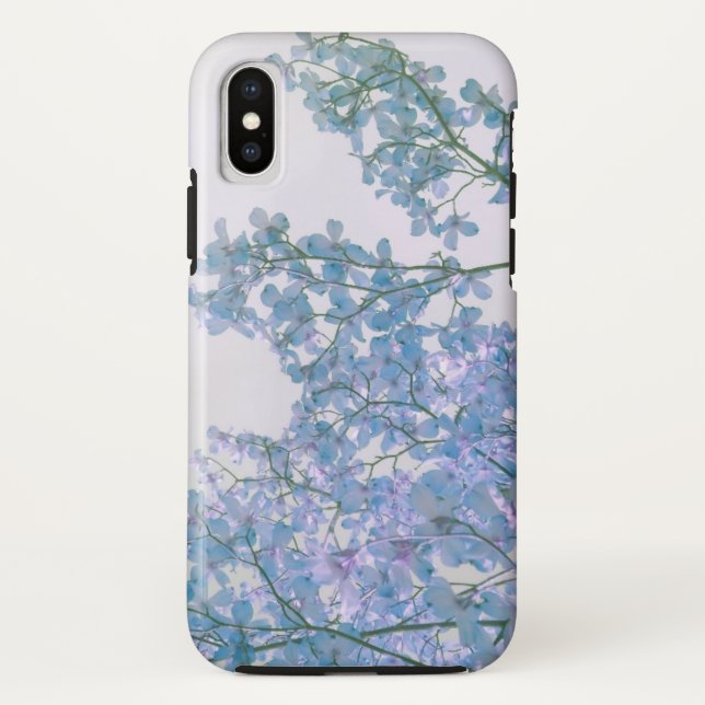 Hartriegel-Blumen-lila Lavendel abgetönte Case-Mate iPhone Hülle (Rückseite)