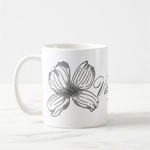 Hartriegel-Staats-Blume und Virginia-Wort Tasse