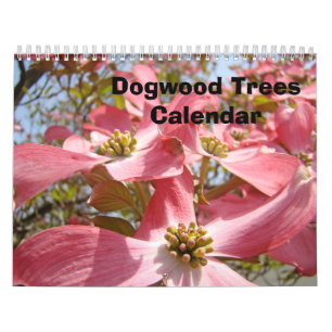 Hartriegelbaum-Kalender Rosa Hartriegel Blumen Kun Kalender