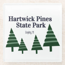 Hartwick Pines Glass Untersetzer