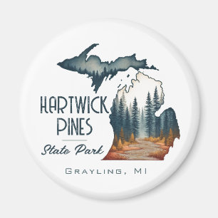 Hartwick Pines Staat Park Souvenir Geschenk Magnet