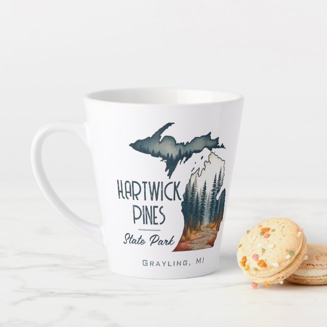 Hartwick Pines Staat Park Souvenir Geschenk Milchtasse (Beispiel)
