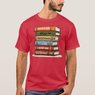 Haruki Murakami Book Stack Book Lovers Gift T-Shirt