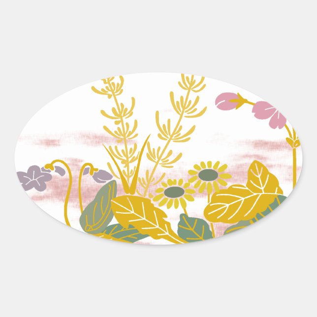 HARUKUSA OVALER AUFKLEBER (Vorderseite)