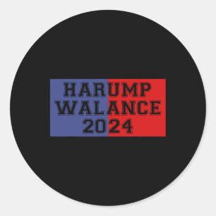 Harump Walance 2024 Hemd Harris Trump Wheimer Van Runder Aufkleber