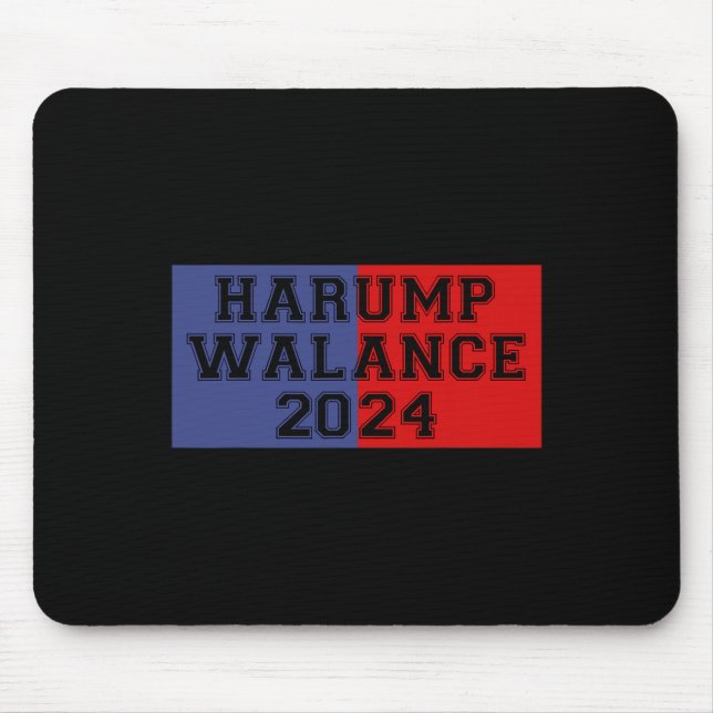 Harump Walance 2024 Shirt Harris Trump Wheimer Van Mousepad (Vorne)