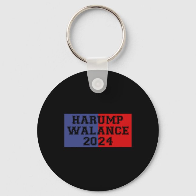 Harump Walance 2024 Shirt Harris Trump Wheimer Van Schlüsselanhänger (Vorderseite)
